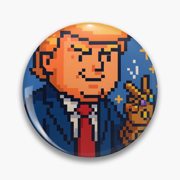 Item preview, Donald Trump Snap Finger - Make America Great Again - Pixel art designed and sold by TeaTwenty.
