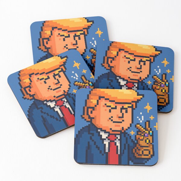 Item preview, Donald Trump Snap Finger - Make America Great Again - Pixel art designed and sold by TeaTwenty.