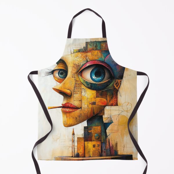 Item preview, Surreal Mosaic Portrait – Abstract Cubist Expression designed and sold by Moss and Moon Studio.