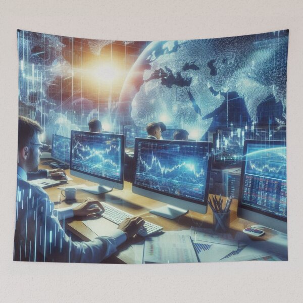 Item preview, Global stock markets in turmoil designed and sold by Sigtrix.