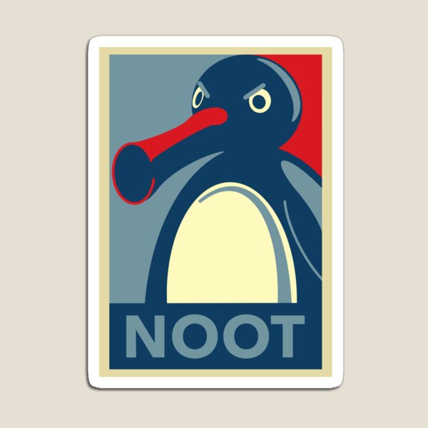 Vista previa del artículo con la obra «Pingu-Noot», diseñado y vendido por Strongleton.