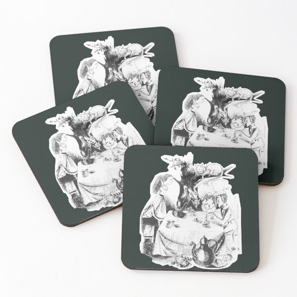 Item preview, Alice in Wonderland - The Mad Hatter Tea Party (original drawing by ACCI) designed and sold by VanyssaGraphics.