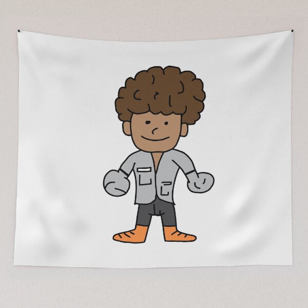 Item preview, Child's drawing of brown hair designed and sold by Wolagno.