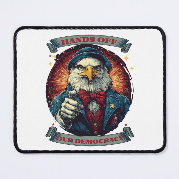 Item preview, Patriotic Eagle – Hands Off Our Democracy designed and sold by HannaArtHeart.