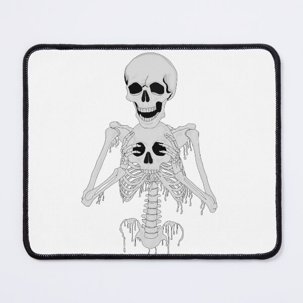 Item preview, Melting skeleton (Plain Greyscale Variant) designed and sold by Hexcellent Designs.