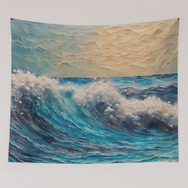 Item preview, Foamy Sea Waves designed and sold by The Pink Rebel.
