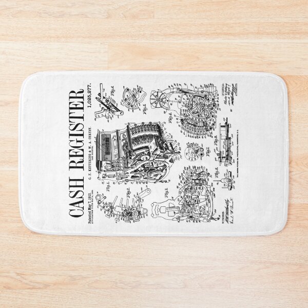 Item preview, Cash Register Vintage Patent Print Shop Owner Money Business designed and sold by GrandeDuc.