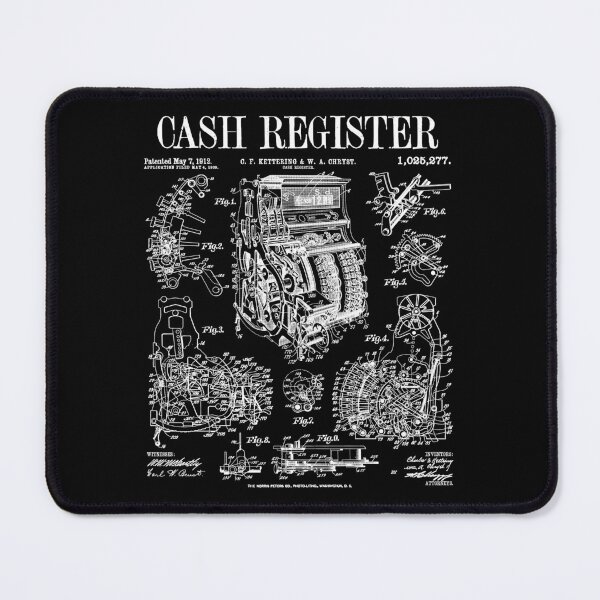Item preview, Cash Register Vintage Patent Print Shop Owner Money Business designed and sold by GrandeDuc.