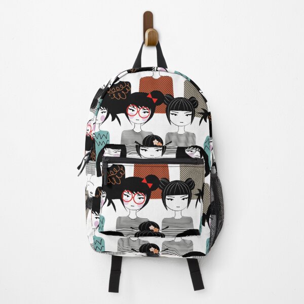 Vista previa del artículo con la obra «Lindo diseño de estampado de chicas Harajuku», diseñado y vendido por LaikaTheSpaceDog.