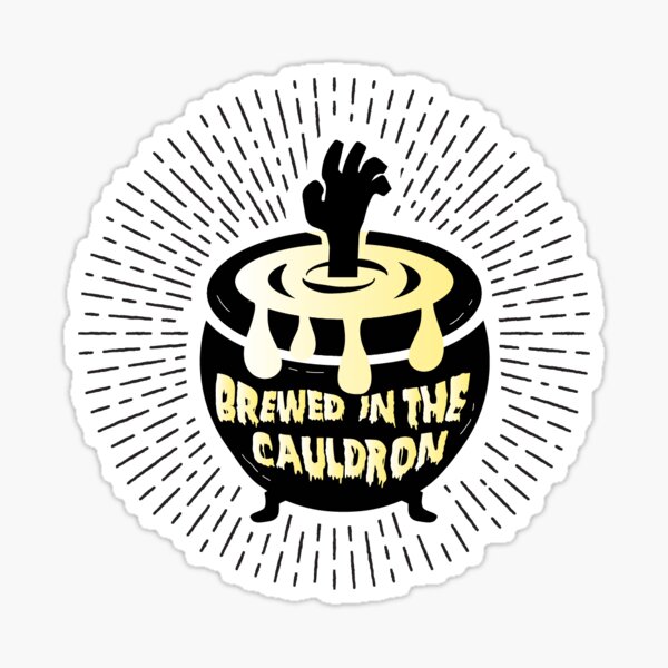 Brewed In A Cauldron Sticker