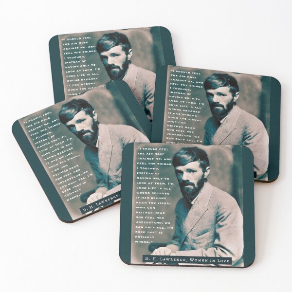 Item preview, D. H. LAWRENCE quote: I should feel the air move against me, and feel the things I touched, instead of having only to look at them. I’m sure life is all wrong designed and sold by artbleed.