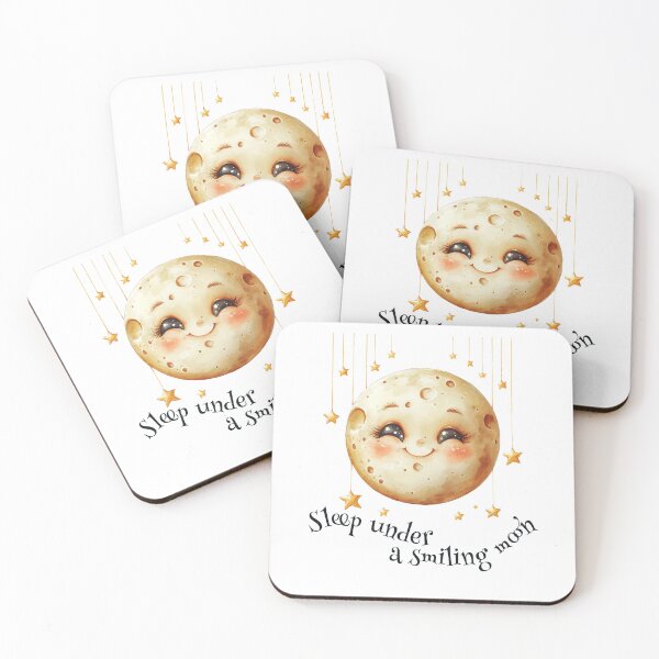 Item preview, Sleep under a smiling moon – Smiling Moon Nursery Art designed and sold by Art of Ngu.