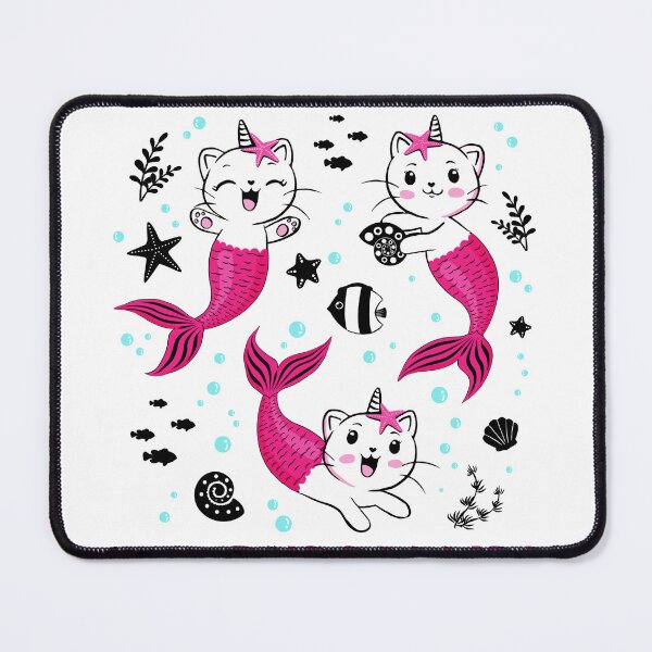 Item preview, Be a Purrmaid! Cat mermaids - happily playing in the sea! designed and sold by Drawmecute.