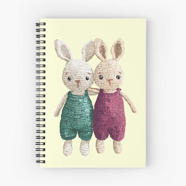 Item preview, Adorable Knitted Bunny Friends - Happy Easter Illustration for Spring Celebrations designed and sold by Pandositive.