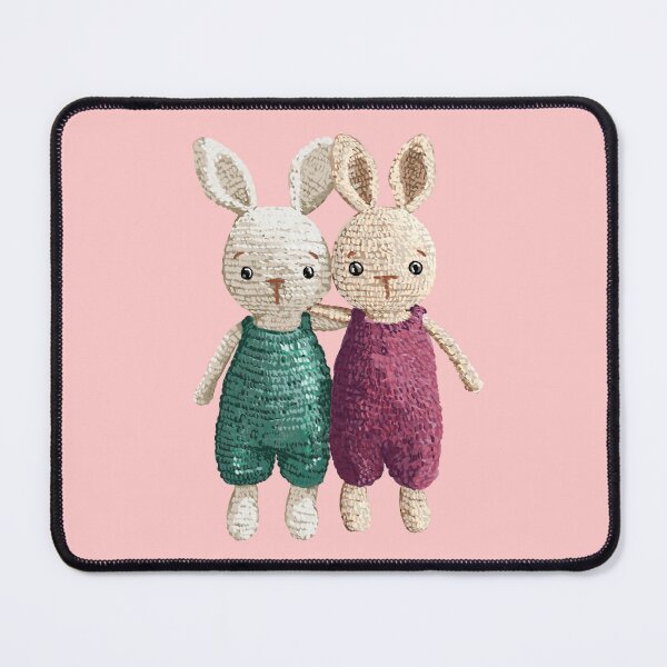 Item preview, Adorable Knitted Bunny Friends - Happy Easter Illustration for Spring Celebrations designed and sold by Pandositive.