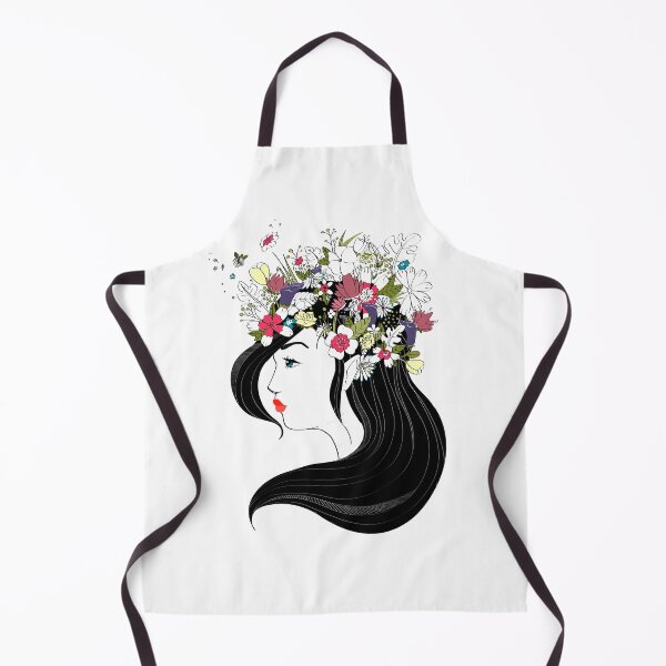Item preview, Floral portrait designed and sold by Melissa Laurent Illustration.