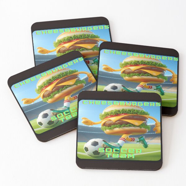 Item preview, Cheeseburger Soccer Team designed and sold by RUMI-ART-PLANET.