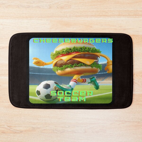 Artikelvorschau, Cheeseburger-Fußballteam entworfen und verkauft von RUMI-ART-PLANET.