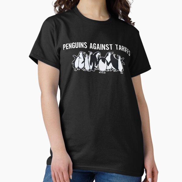 Vista previa del artículo con la obra «Pingüinos contra aranceles: fdt sutil, resistencia», diseñado y vendido por Miarsabhoul.