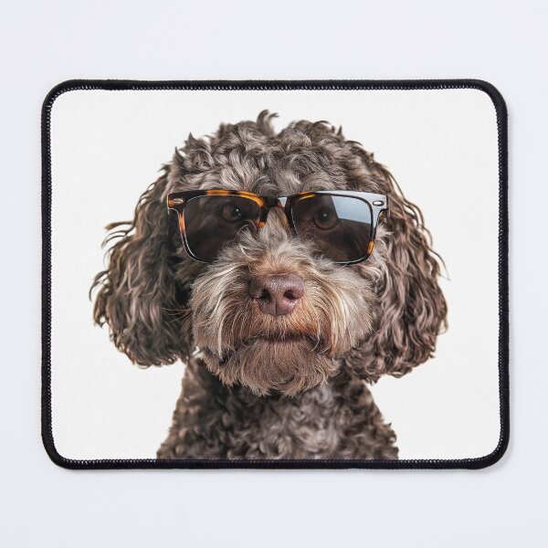Item preview, Funny cool Spanish Water Dog wearing sunglasses designed and sold by LazyOwlStore.