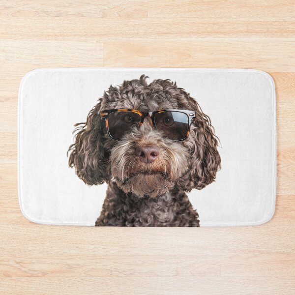 Item preview, Funny cool Spanish Water Dog wearing sunglasses designed and sold by LazyOwlStore.