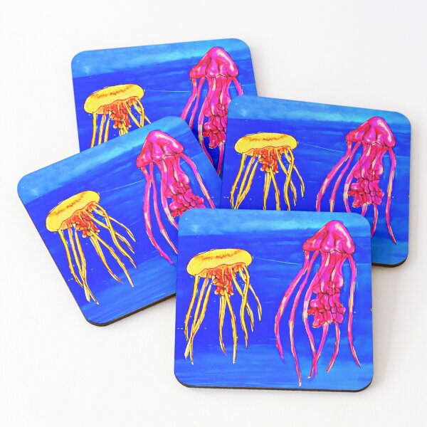 Item preview, Colorful Jellyfish - Paper Art - 1 designed and sold by Vision Illustrated.