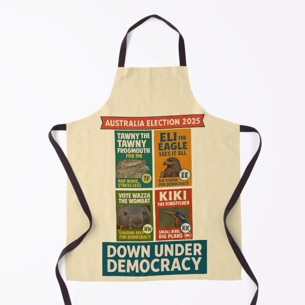 Item preview, Down Under Democracy - Aussie Animal Election 2025 designed and sold by MRageebArt.