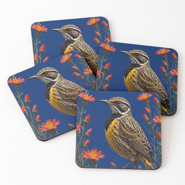 Item preview, Meadowlark Surrounded By Castilleja linariaefolia Flowers designed and sold by taiche.