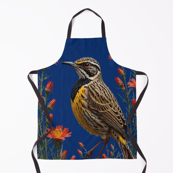 Item preview, Meadowlark Surrounded By Castilleja linariaefolia Flowers designed and sold by taiche.