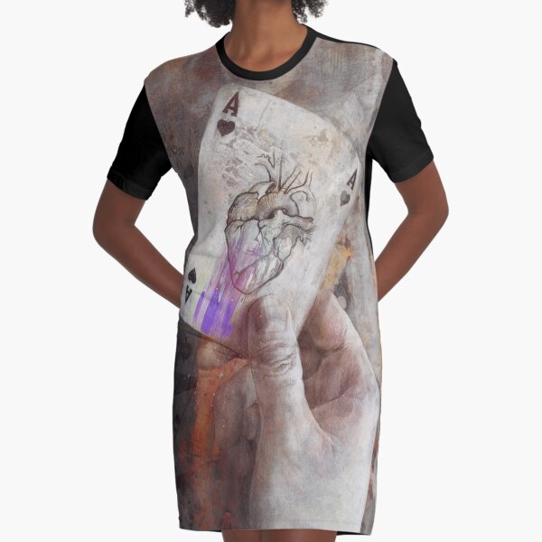 Ein Ass im Ärmel haben T-Shirt Kleid