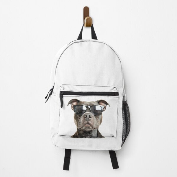 Item preview, Funny cool Staffordshire Bull Terrier Dog wearing sunglasses designed and sold by LazyOwlStore.