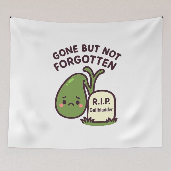 Item preview, Gone But Not Forgotten RIP Gallbladder Funny Memory designed and sold by queenzoid.