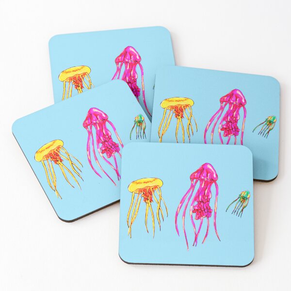 Item preview, Colorful Jellyfish - Paper Art - 2 designed and sold by Vision Illustrated.