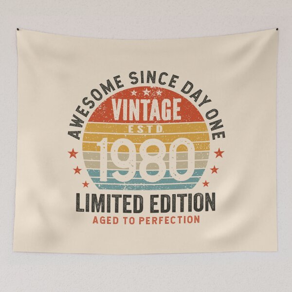 Item preview, 45th Birthday Awesome 45 Years Vintage 1980 designed and sold by eclecTEEq.