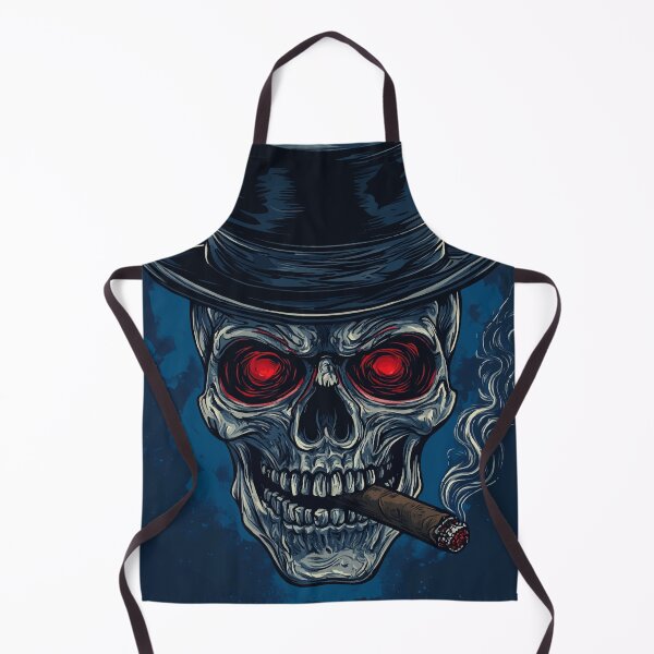 Item preview, Cool Skull Logo with Red Eyes and Fedora – Vector T-Shirt Design designed and sold by Moss and Moon Studio.