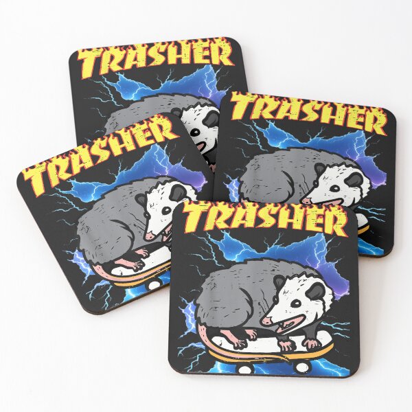 Item preview, Opossum Skateboard Art Trasher Funny Possum Skater Men Boys Kids designed and sold by MOHAMED FRASER.