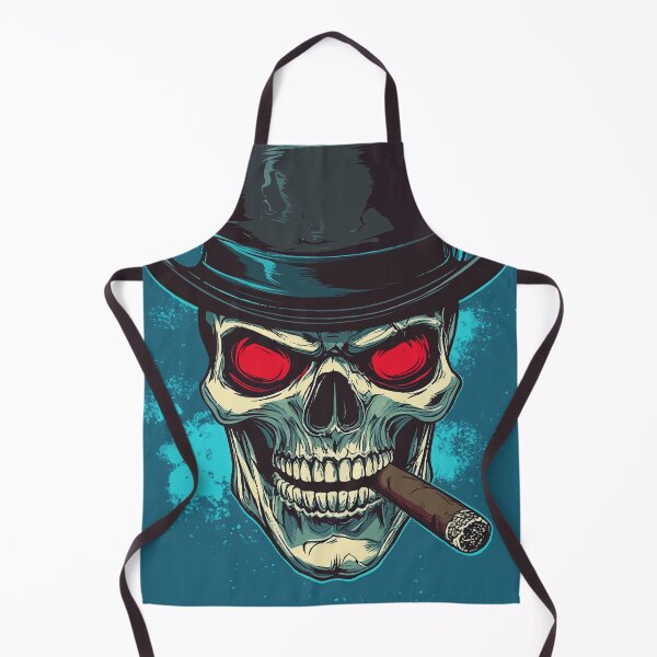 Item preview, Cool Skull Logo with Red Eyes and Fedora – Vector T-Shirt Design designed and sold by Moss and Moon Studio.