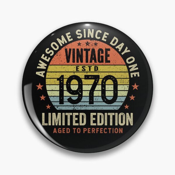 Item preview, 55th Birthday Awesome 55 Years Vintage 1970 designed and sold by eclecTEEq.