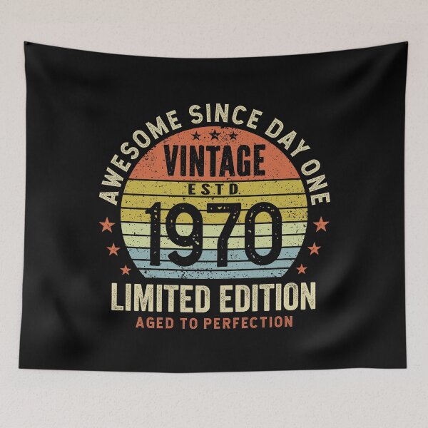 Item preview, 55th Birthday Awesome 55 Years Vintage 1970 designed and sold by eclecTEEq.