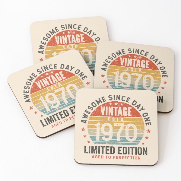 Item preview, 55th Birthday Awesome 55 Years Vintage 1970 designed and sold by eclecTEEq.
