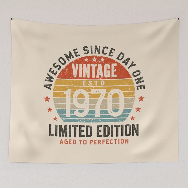 Item preview, 55th Birthday Awesome 55 Years Vintage 1970 designed and sold by eclecTEEq.