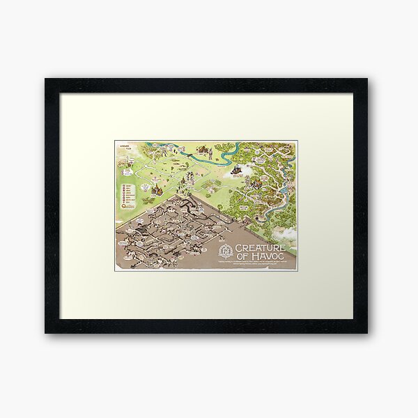 Item preview, Fighting Fantasy - Creaturel of Havoc - Gamebook Map designed and sold by QatlasMap Shop.