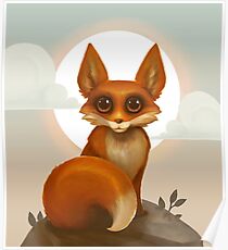 Rosy Red Fox Poster