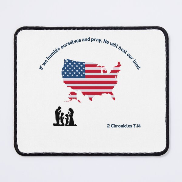 Item preview, USA Map with 2 Chronicles 7:14 Bible Verse - Humble and Pray Design designed and sold by L and J Vielman.