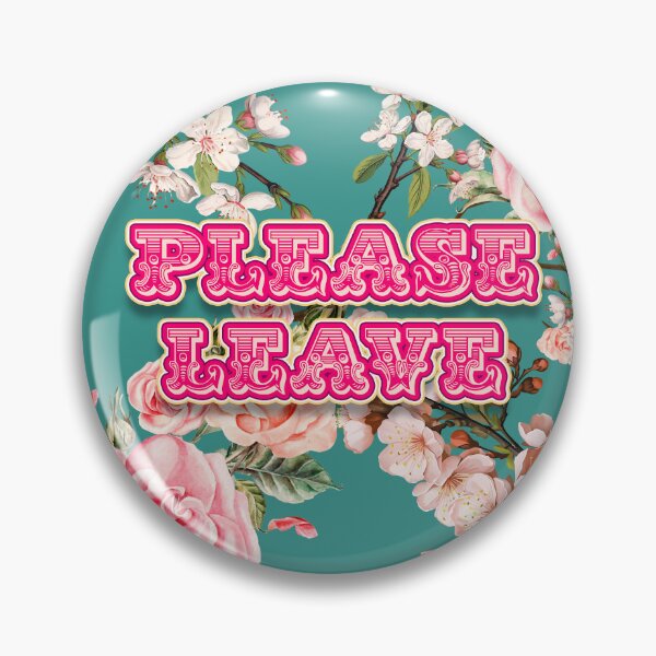 Item preview, Por favor, deje un texto floral divertido en verde. designed and sold by Bobby-Dazzler.