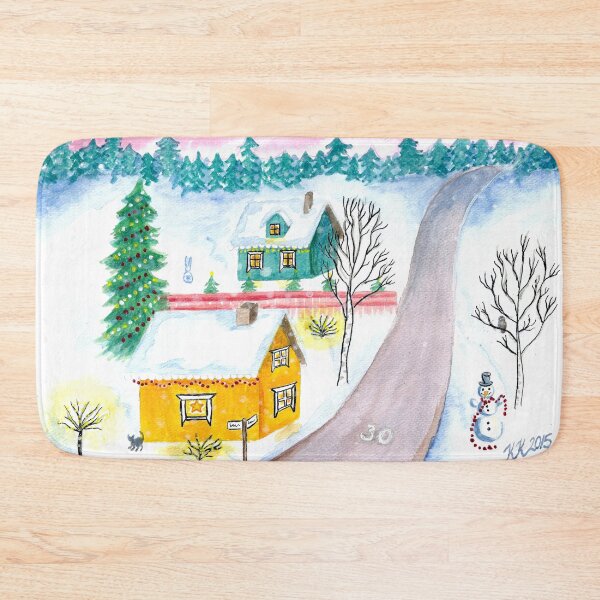 Item preview, Veerantie Christmas Scenery Painting designed and sold by Ivy Lily Art.