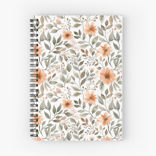 Aperçu de l'œuvre fleurs d'automne et verdure aux couleurs neutres créée et vendue par PoppyLaneStudio.