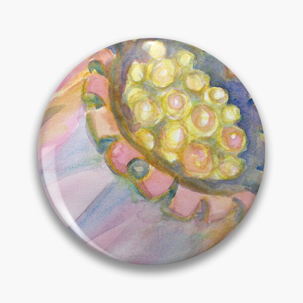Item preview, Red Campion Seed Pod - Abstract Watercolor designed and sold by Ivy Lily Art.