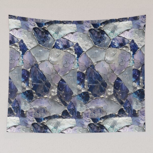 Item preview, Intricate mosaic pattern of celestial stained glass and stone designed and sold by PrettyDecor.