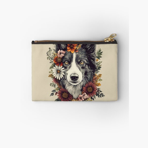 Item preview, Floral Border Collie Dog designed and sold by bapupa.